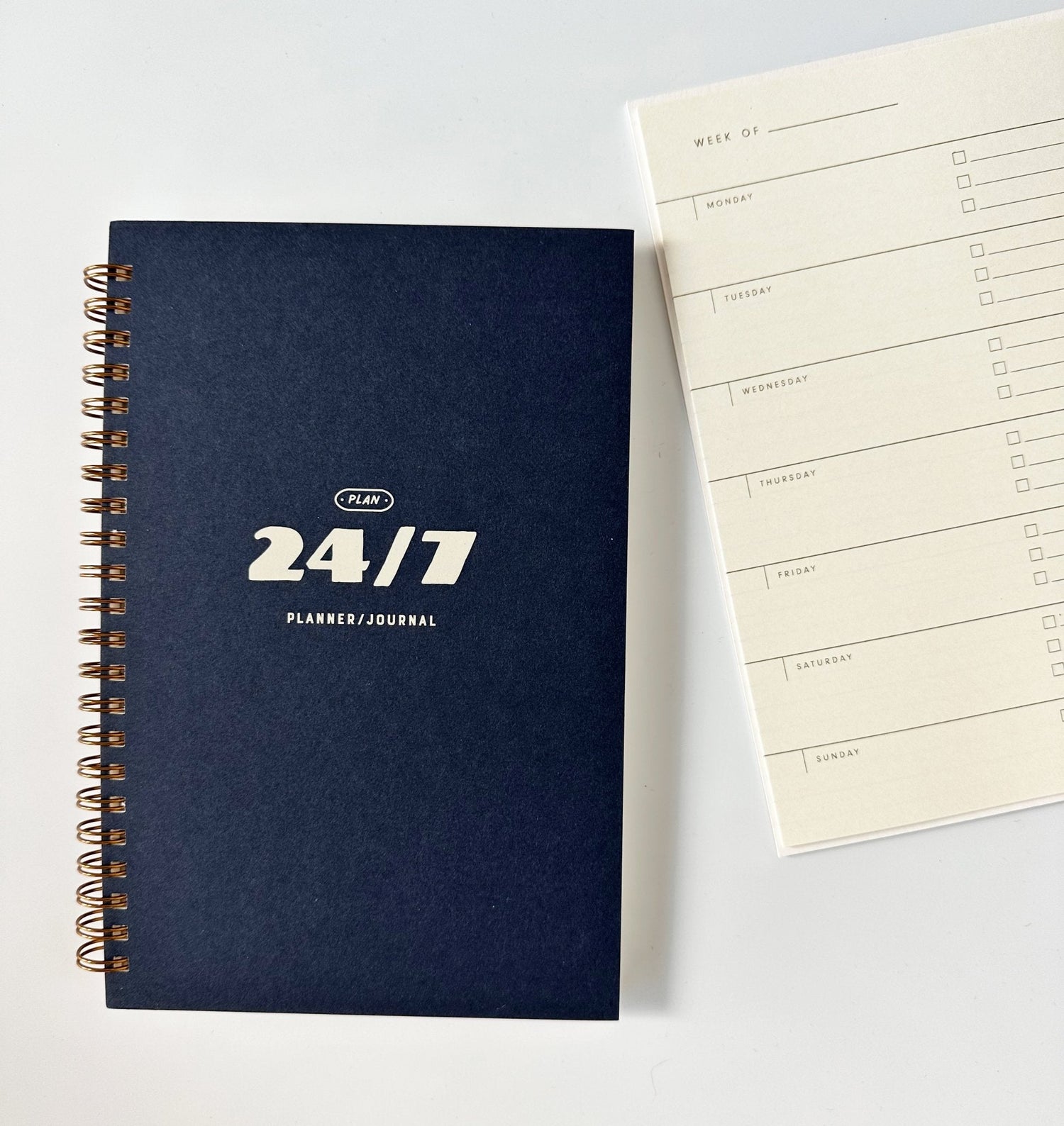 NEW ITEM! 24/7 Weekly Planner Journal - UNDATED - notebooks & honey