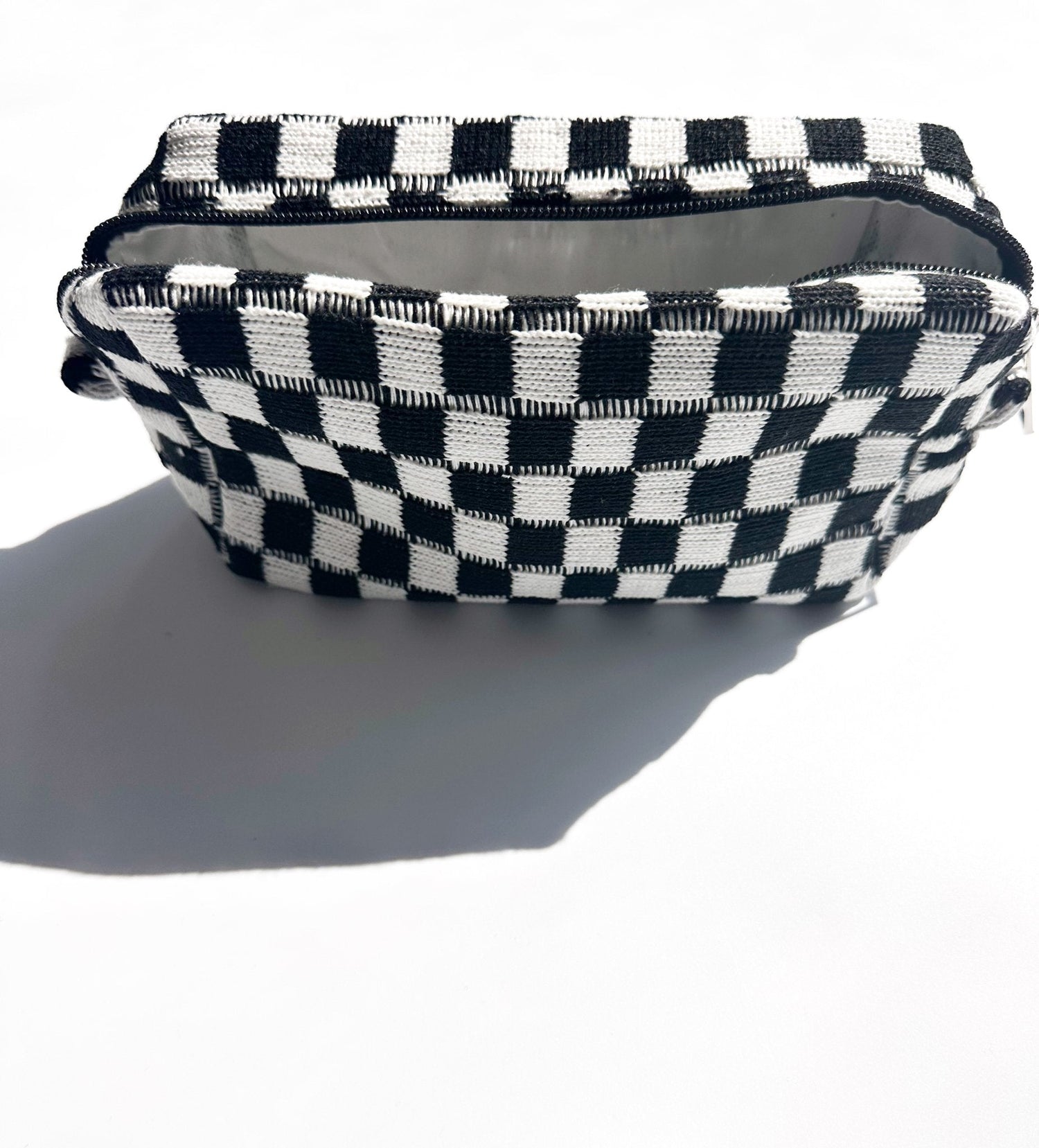NEW ITEM: Checker Makeup Pouch // BLACK - notebooks & honey