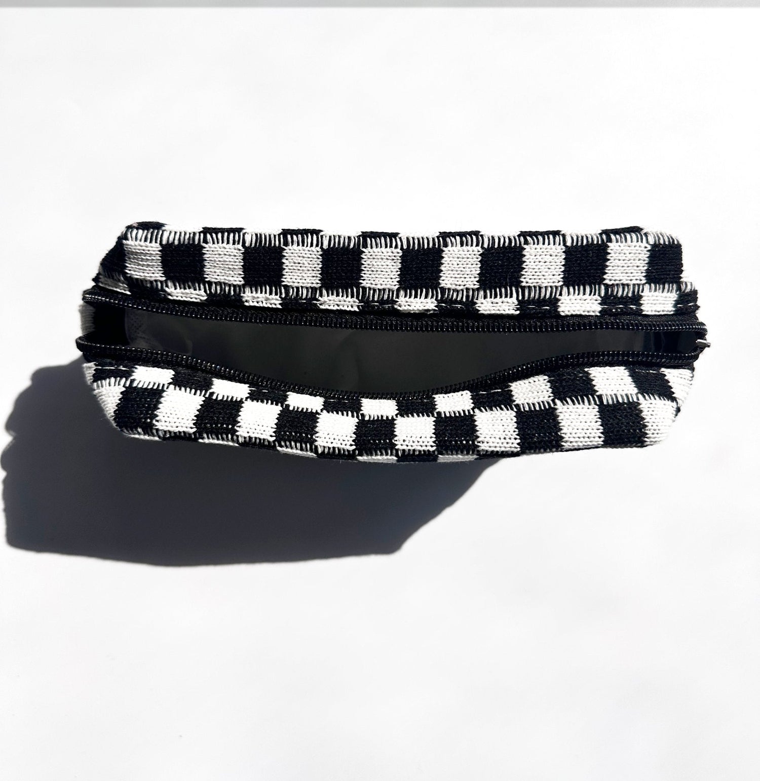 NEW ITEM: Checker Makeup Pouch // BLACK - notebooks & honey