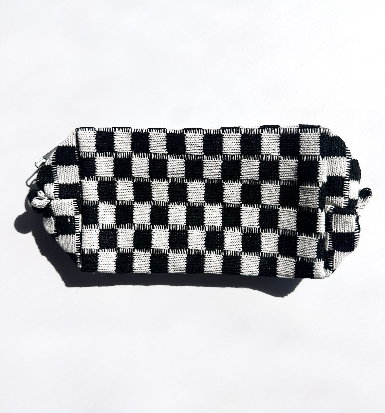 NEW ITEM: Checker Makeup Pouch // BLACK - notebooks & honey