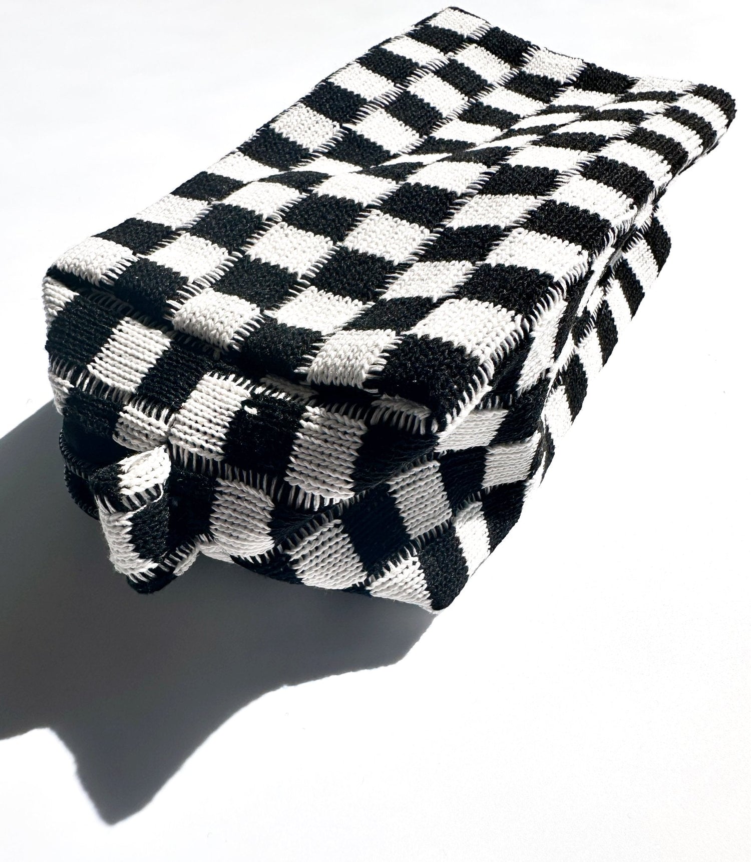 NEW ITEM: Checker Makeup Pouch // BLACK - notebooks & honey