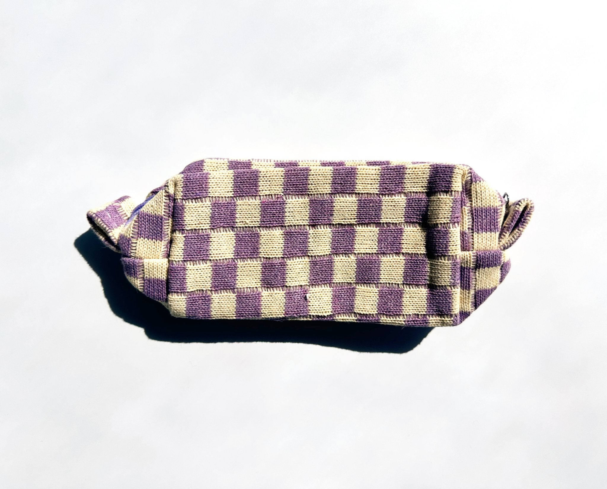 NEW ITEM: Checker Makeup Pouch // Purple - notebooks & honey