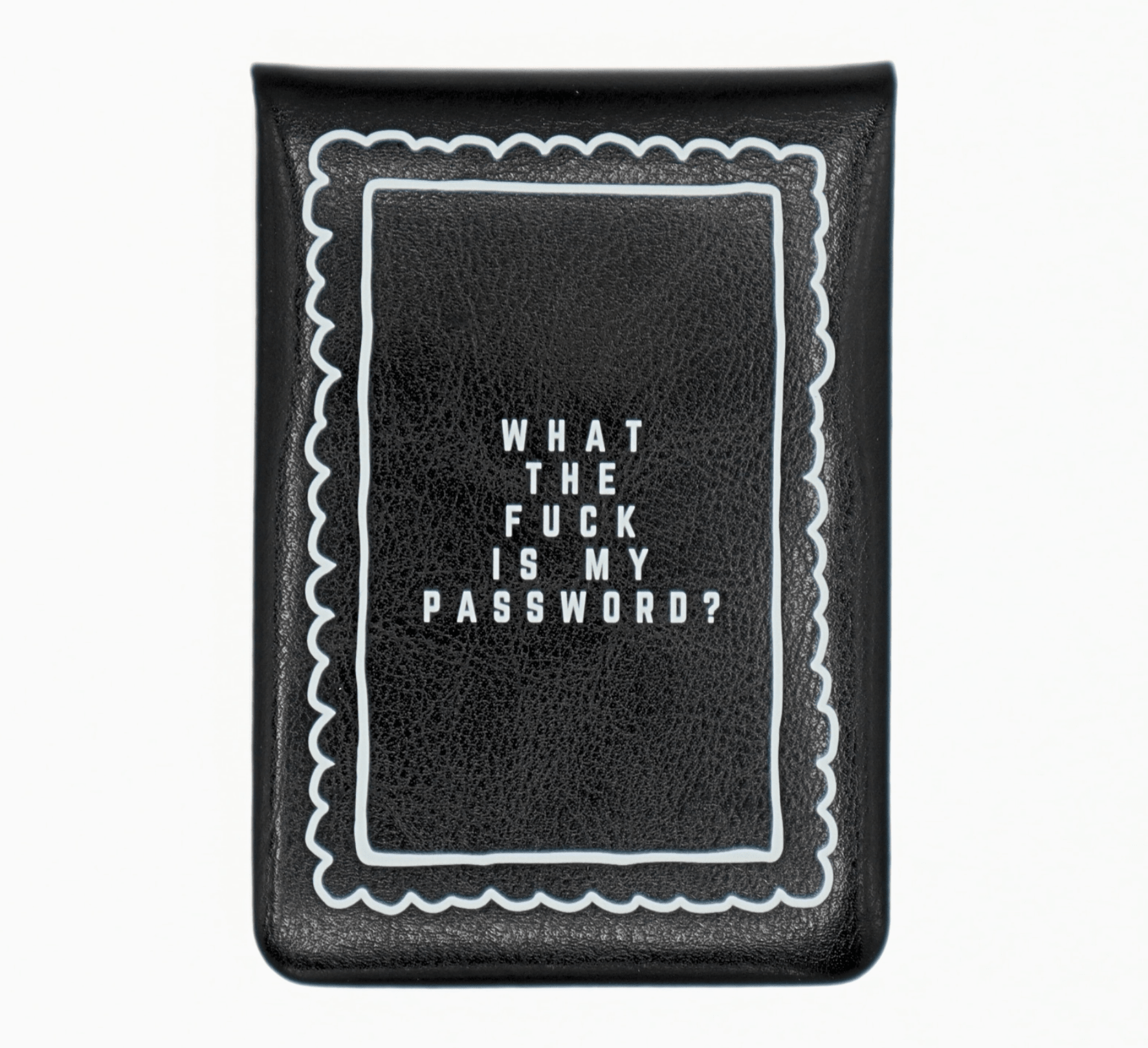 NEW ITEM: Leatherette Flip Pocket Journal // What the Fuck is my Password - notebooks & honey