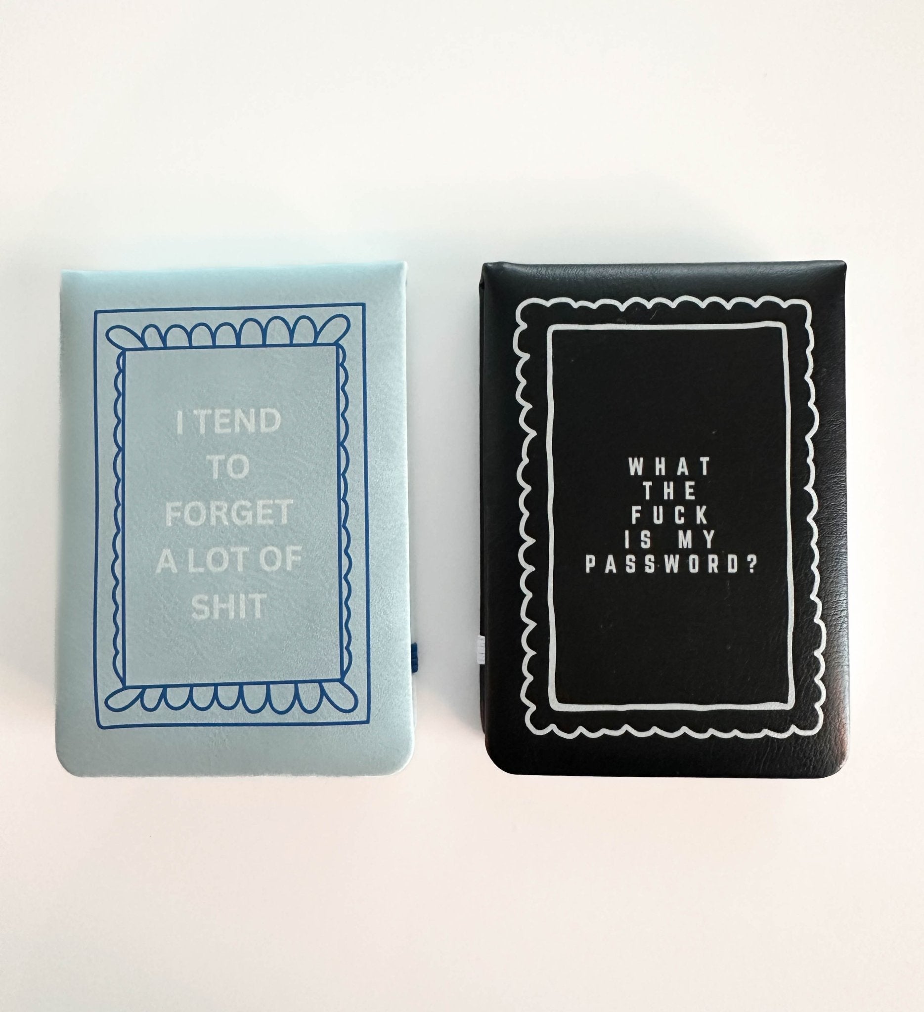 NEW ITEM: Leatherette Flip Pocket Journal // What the Fuck is my Password - notebooks & honey