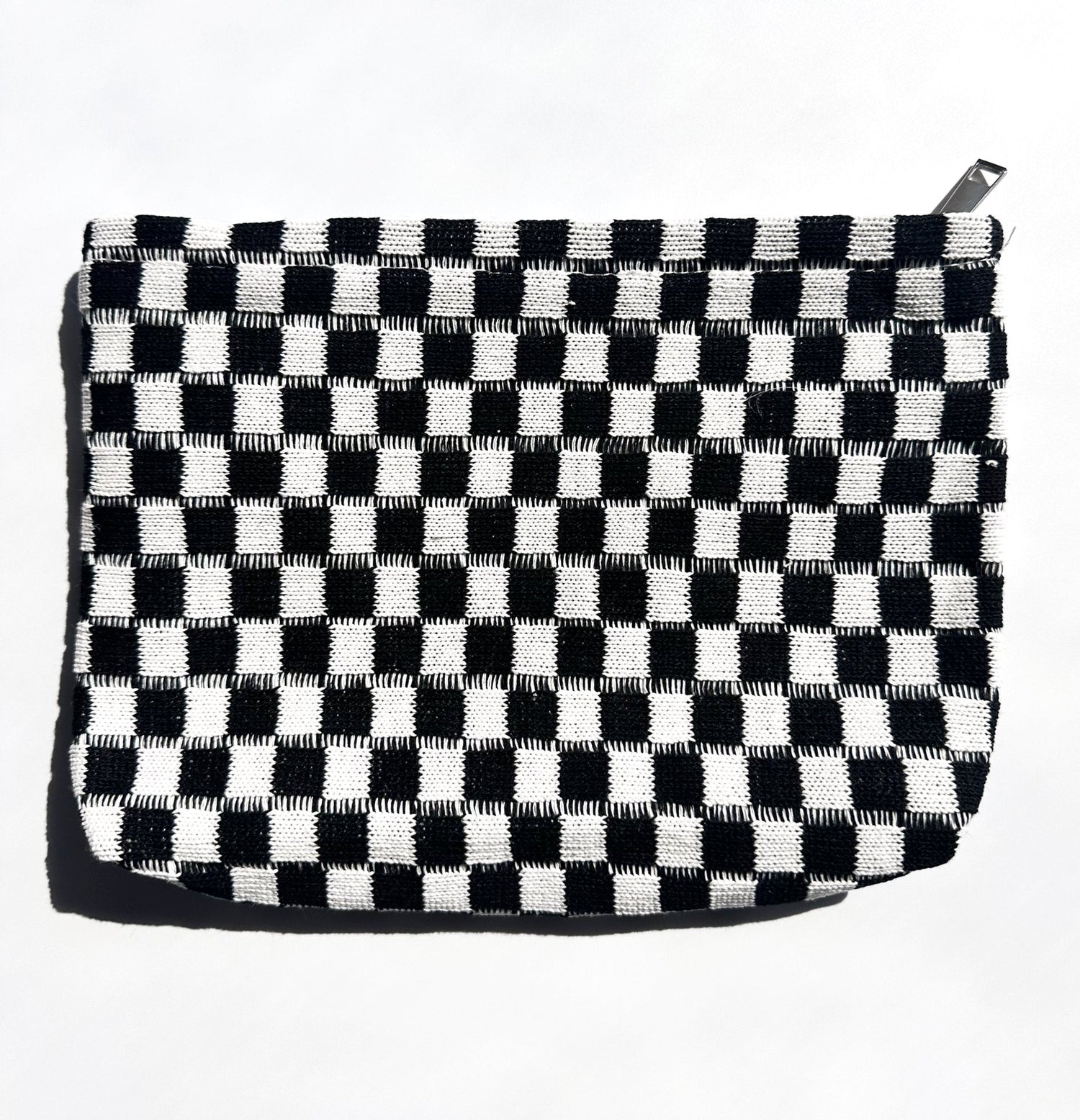 NEW ITEM: Travel Checker Makeup Pouch Bag // BLACK - notebooks & honey