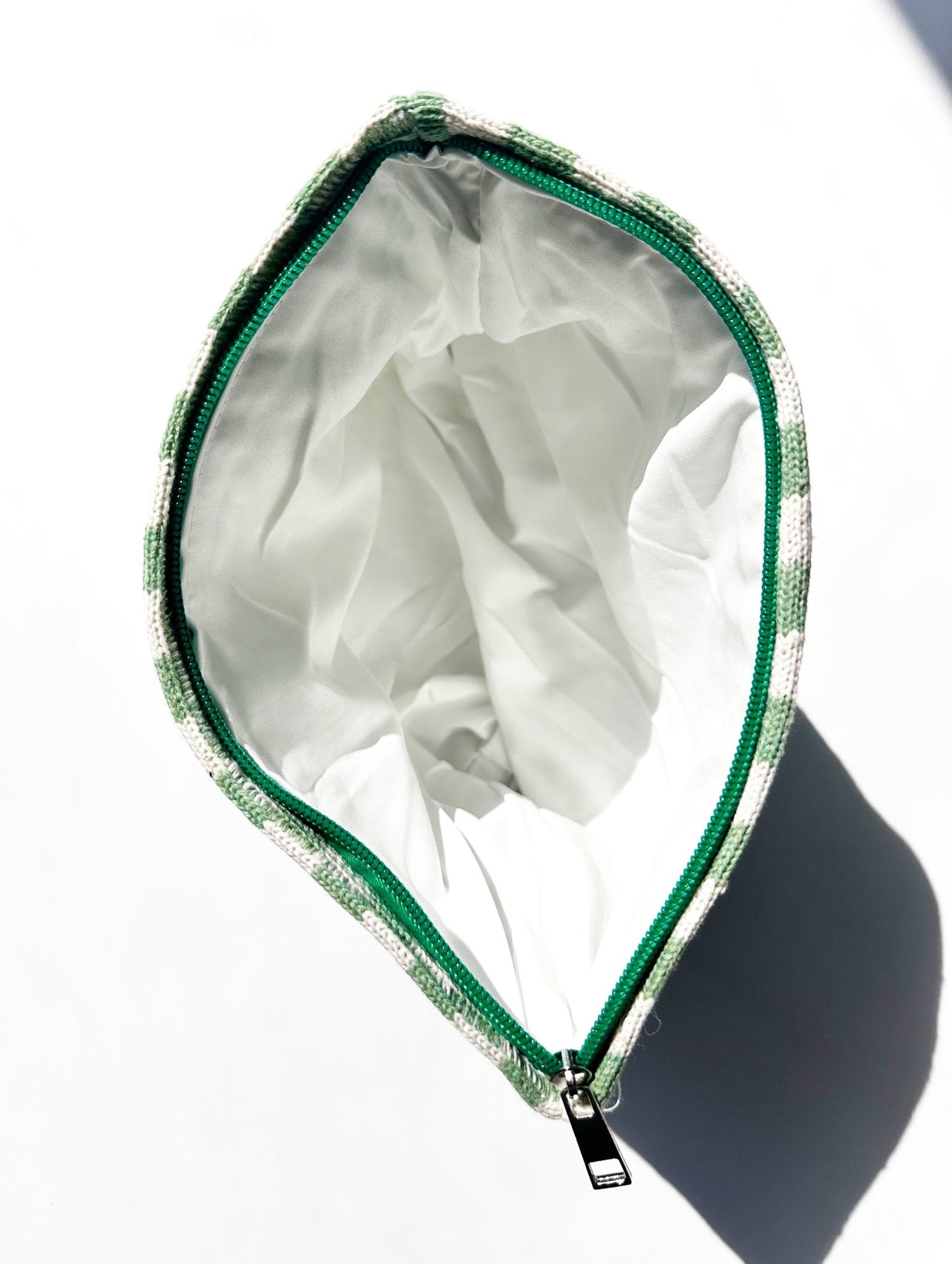 NEW ITEM: Travel Checker Makeup Pouch Bag // GREEN - notebooks & honey