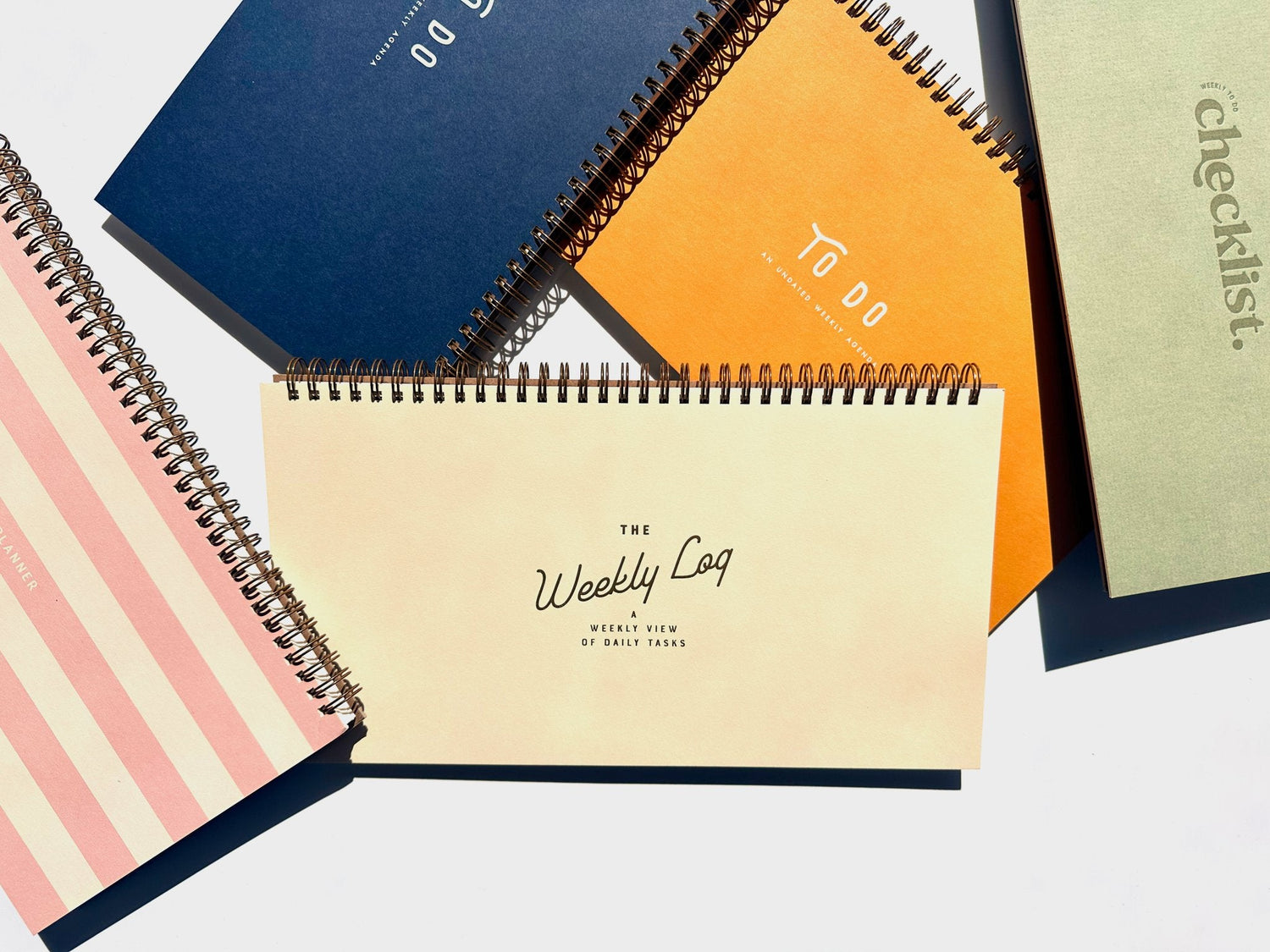 NEW ITEM: Weekly To Do Checklist // Weekly Log (Creme) - notebooks & honey