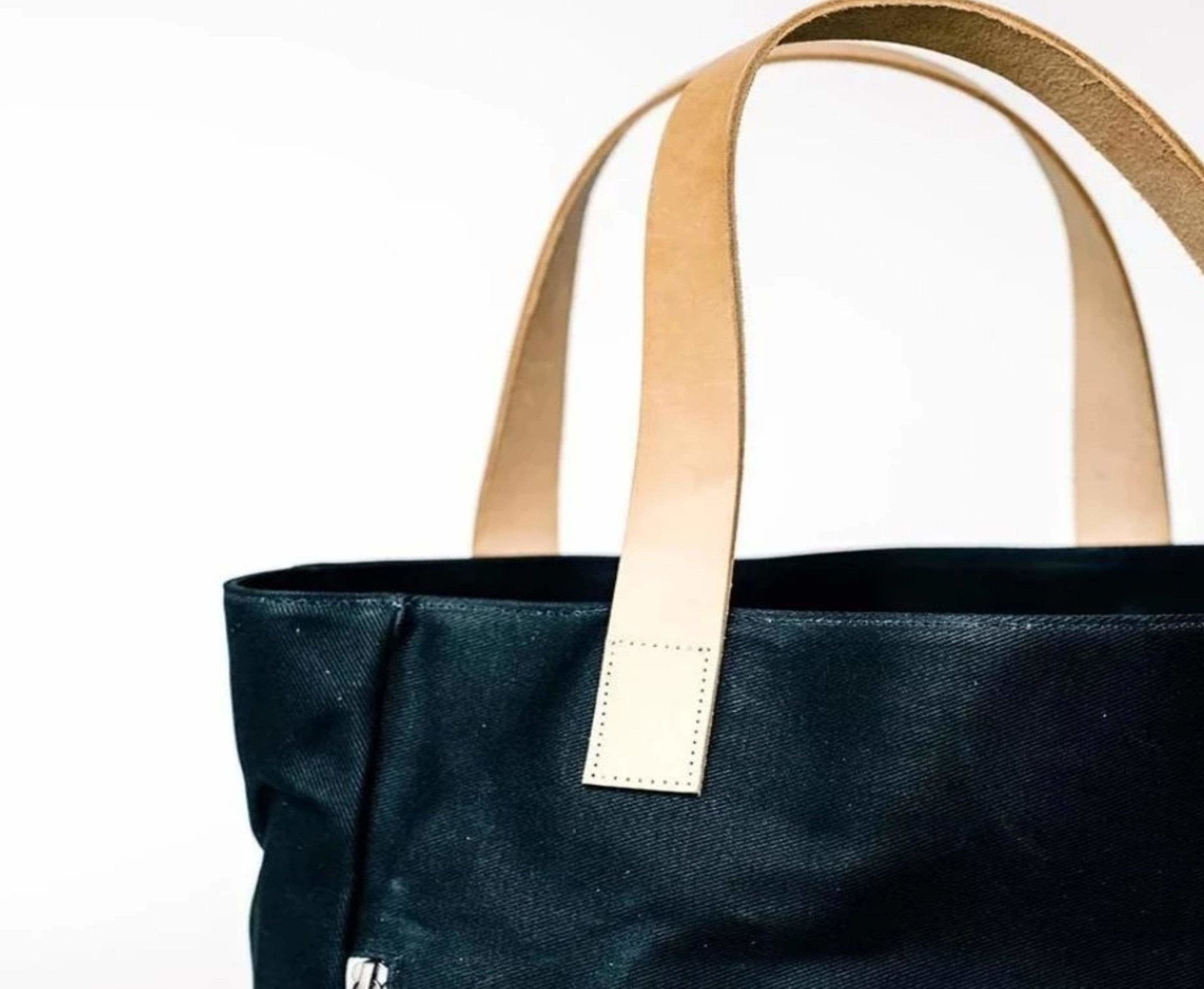 Black Wax Canvas Everyday Bag - The Classic - notebooks & honey