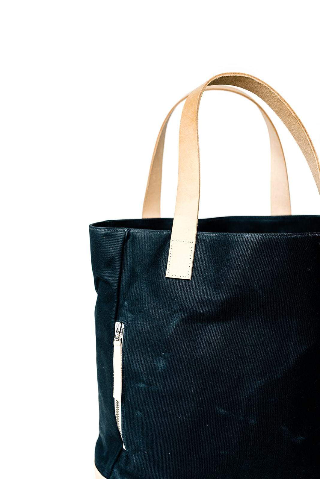 Black Wax Canvas Everyday Bag - The Classic - notebooks & honey