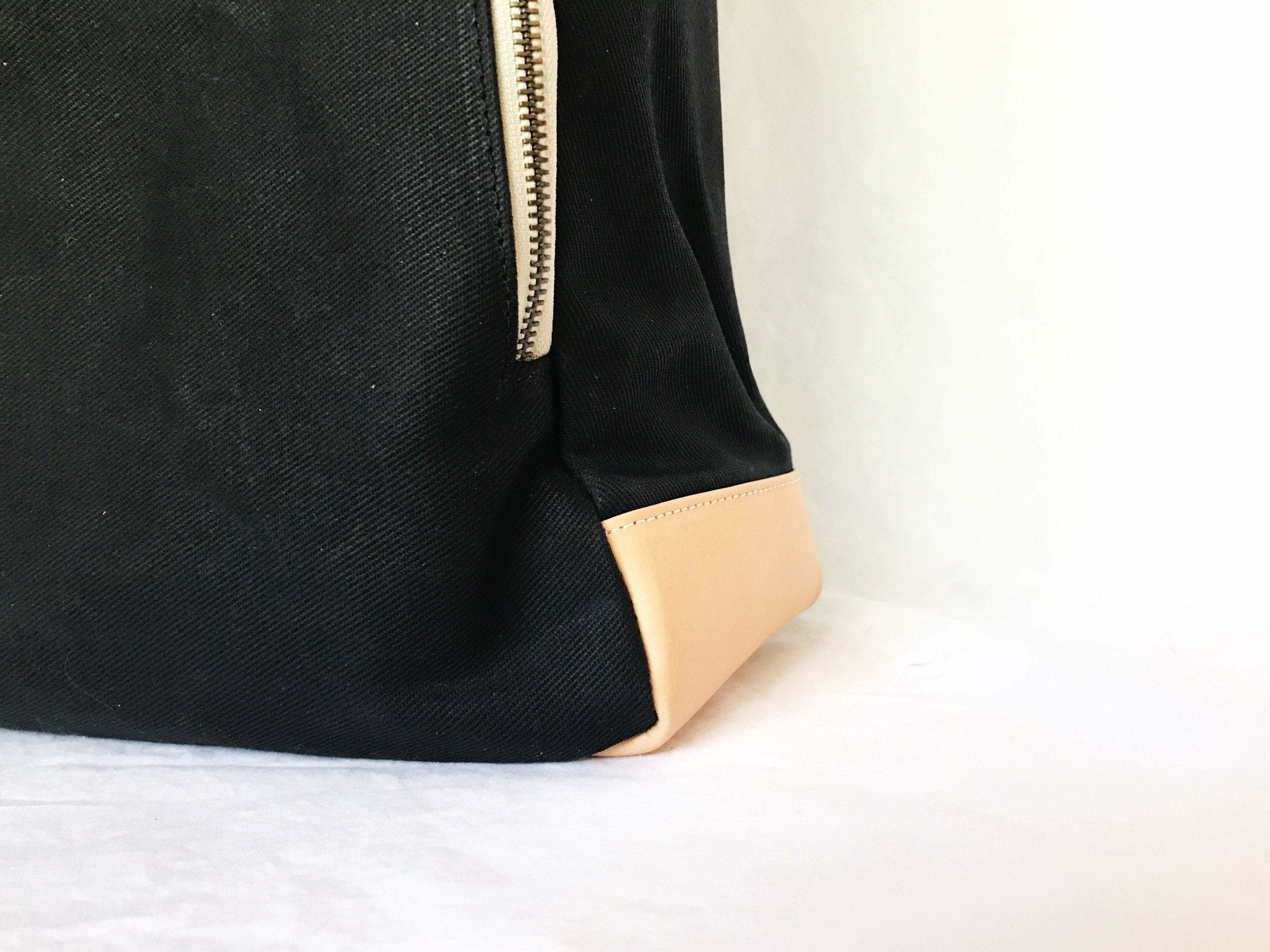 Black Wax Canvas Everyday Bag - The Classic - notebooks & honey
