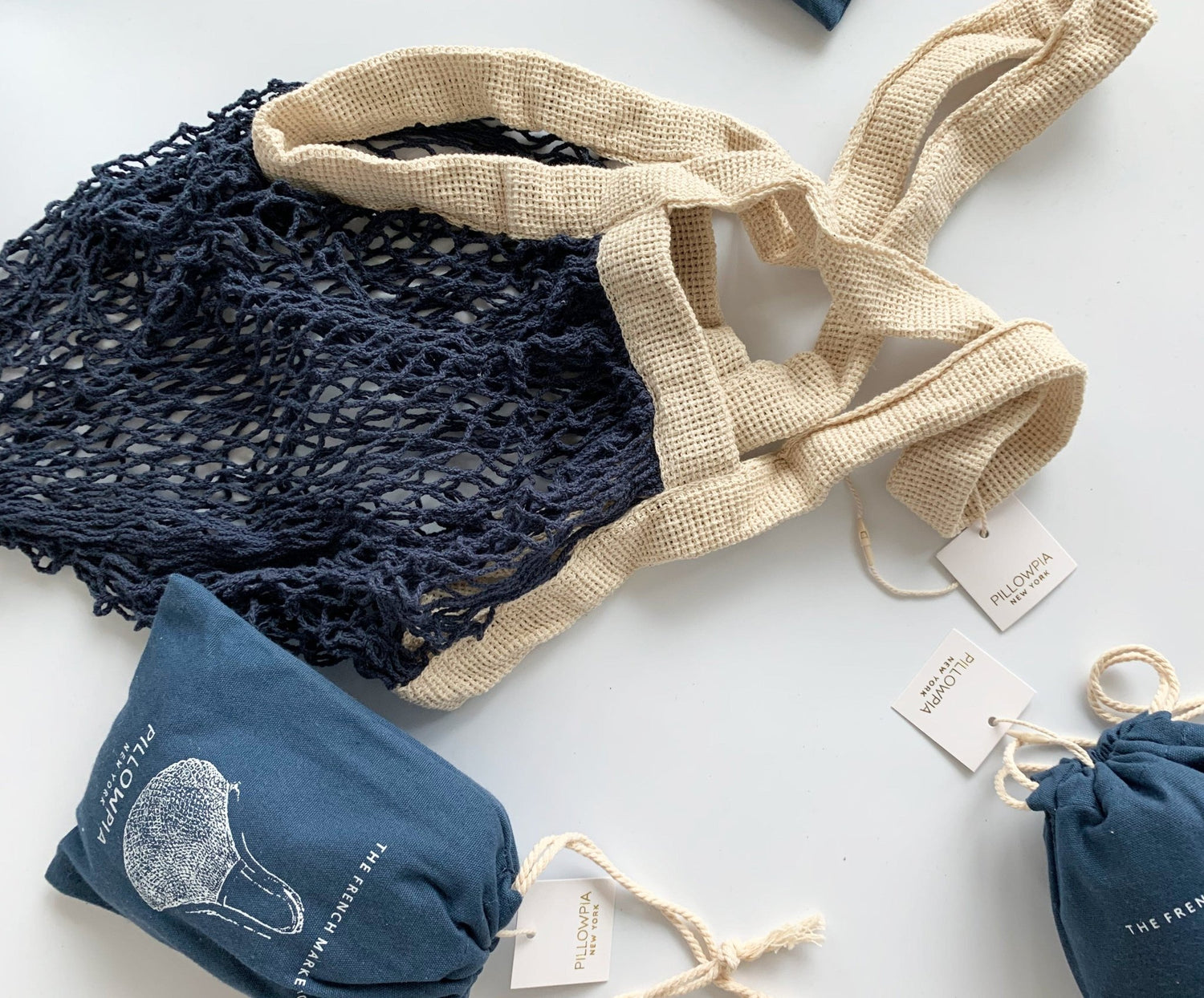 French Market Bag // Navy - notebooks & honey