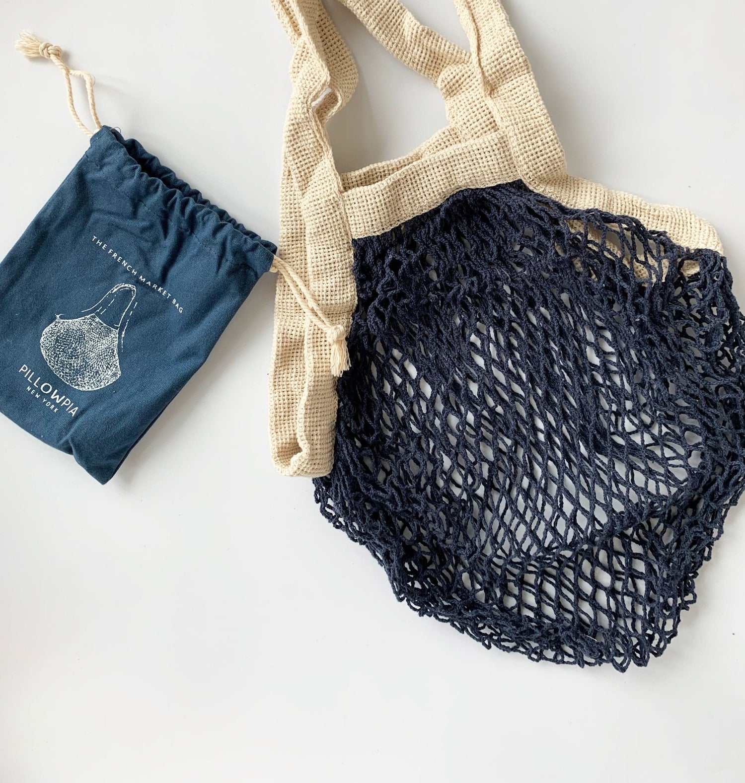 French Market Bag // Navy - notebooks & honey