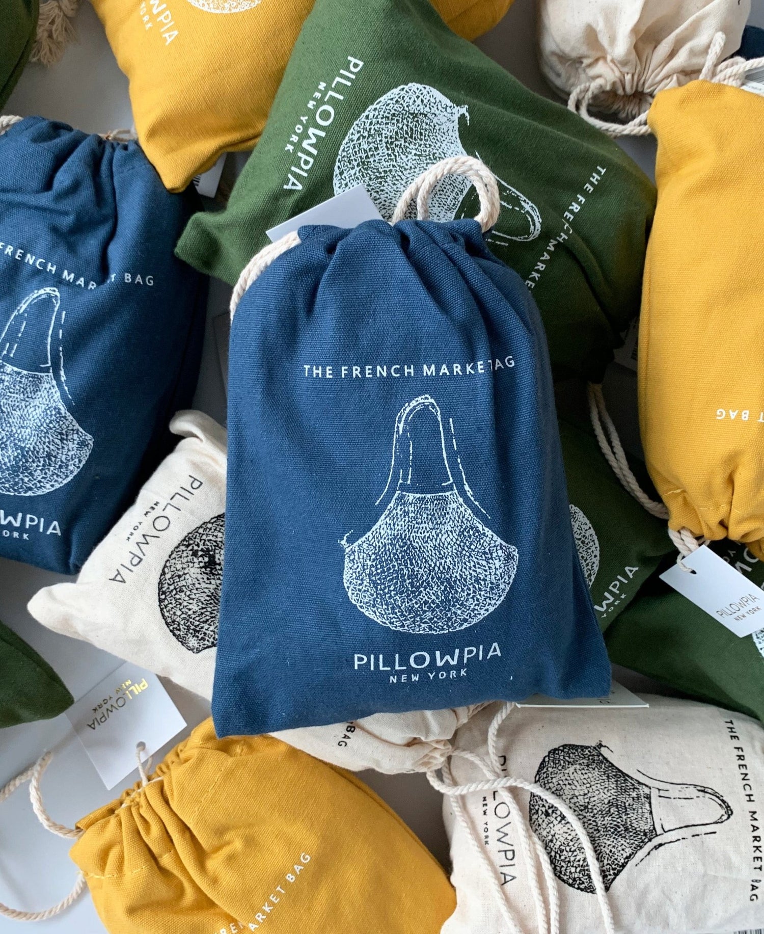 French Market Bag // Navy - notebooks & honey