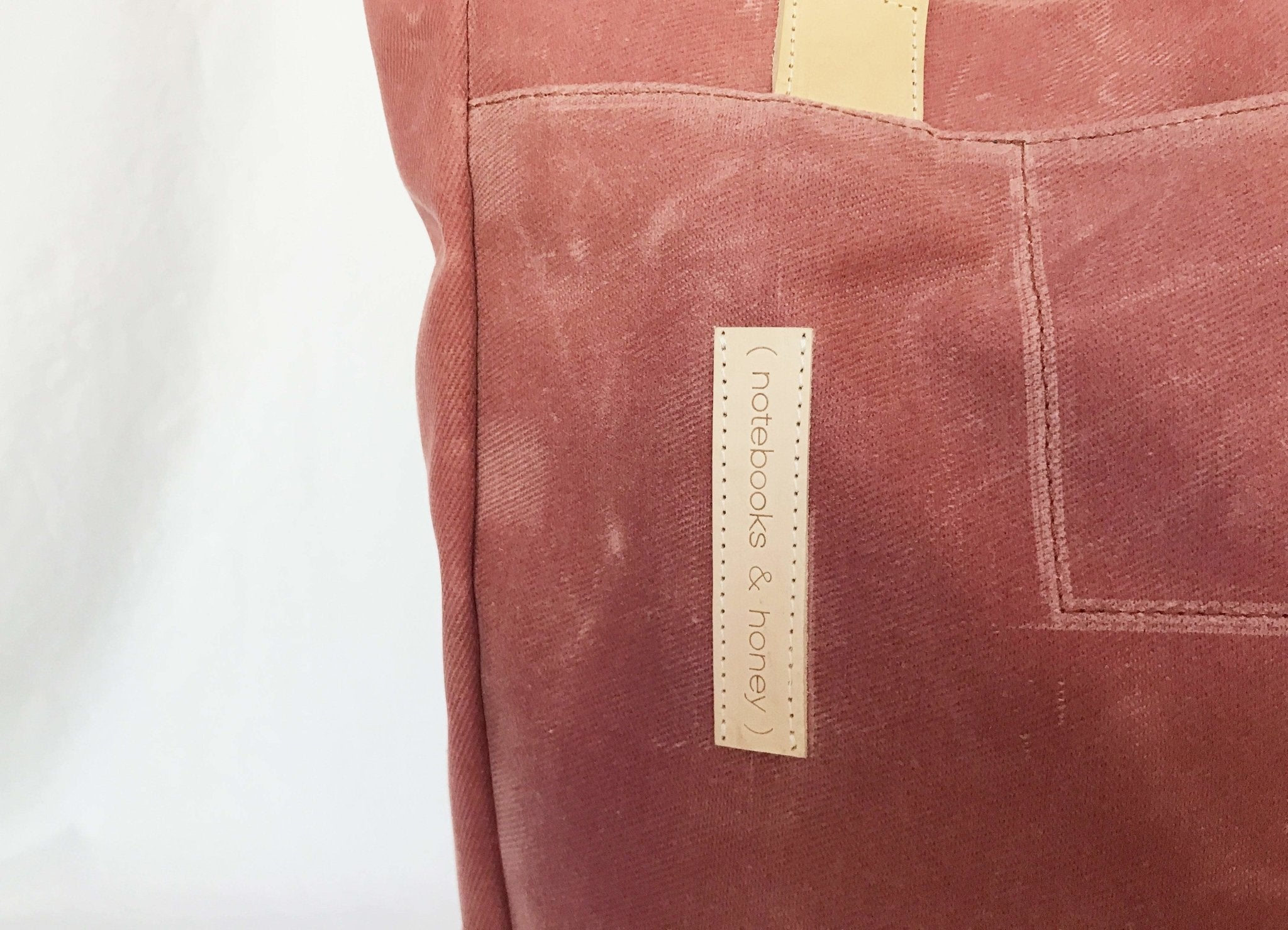 Mauve Wax Canvas Tote Bag - The Rebel Gal - notebooks & honey