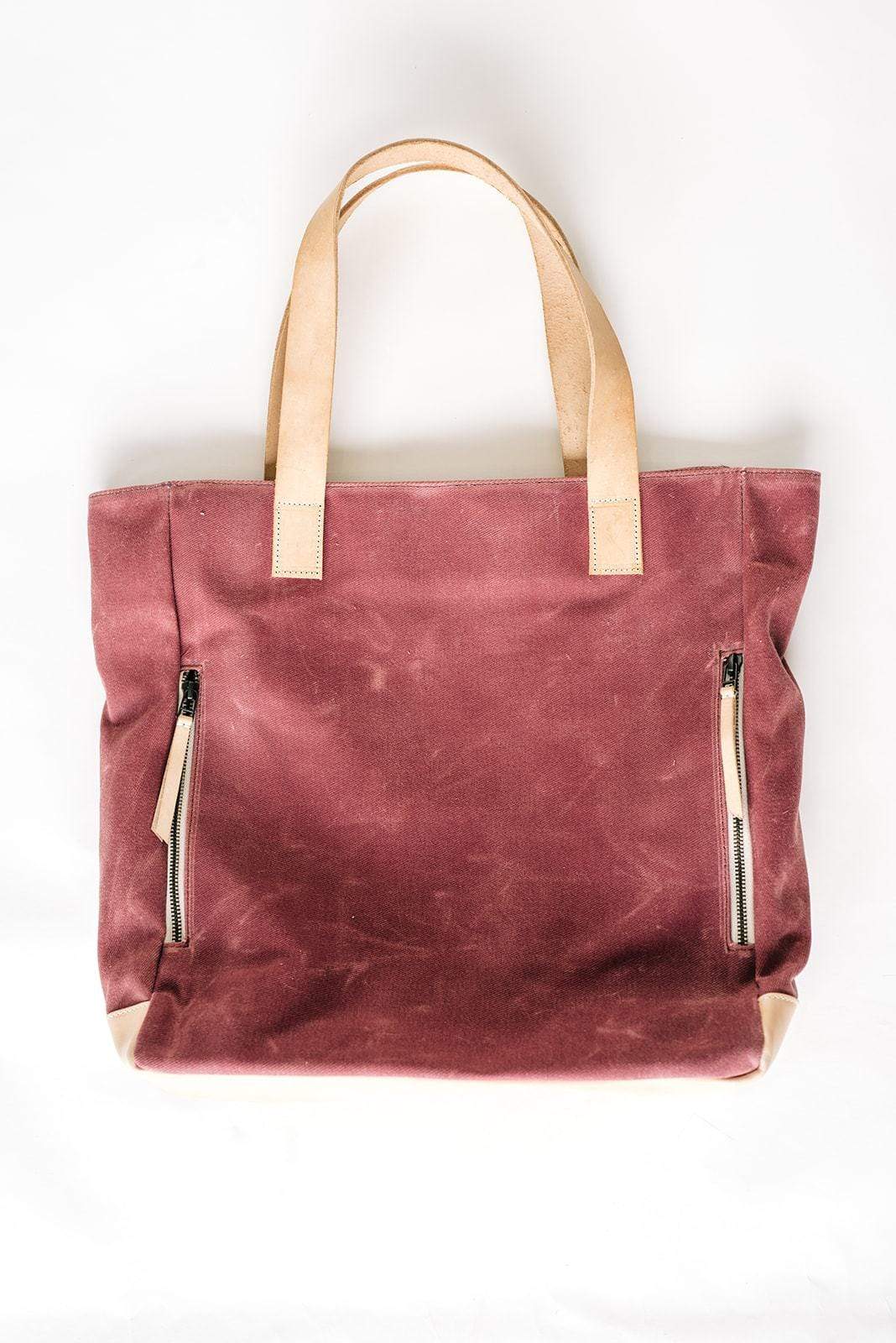 Mauve Wax Canvas Tote Bag - The Rebel Gal - notebooks & honey