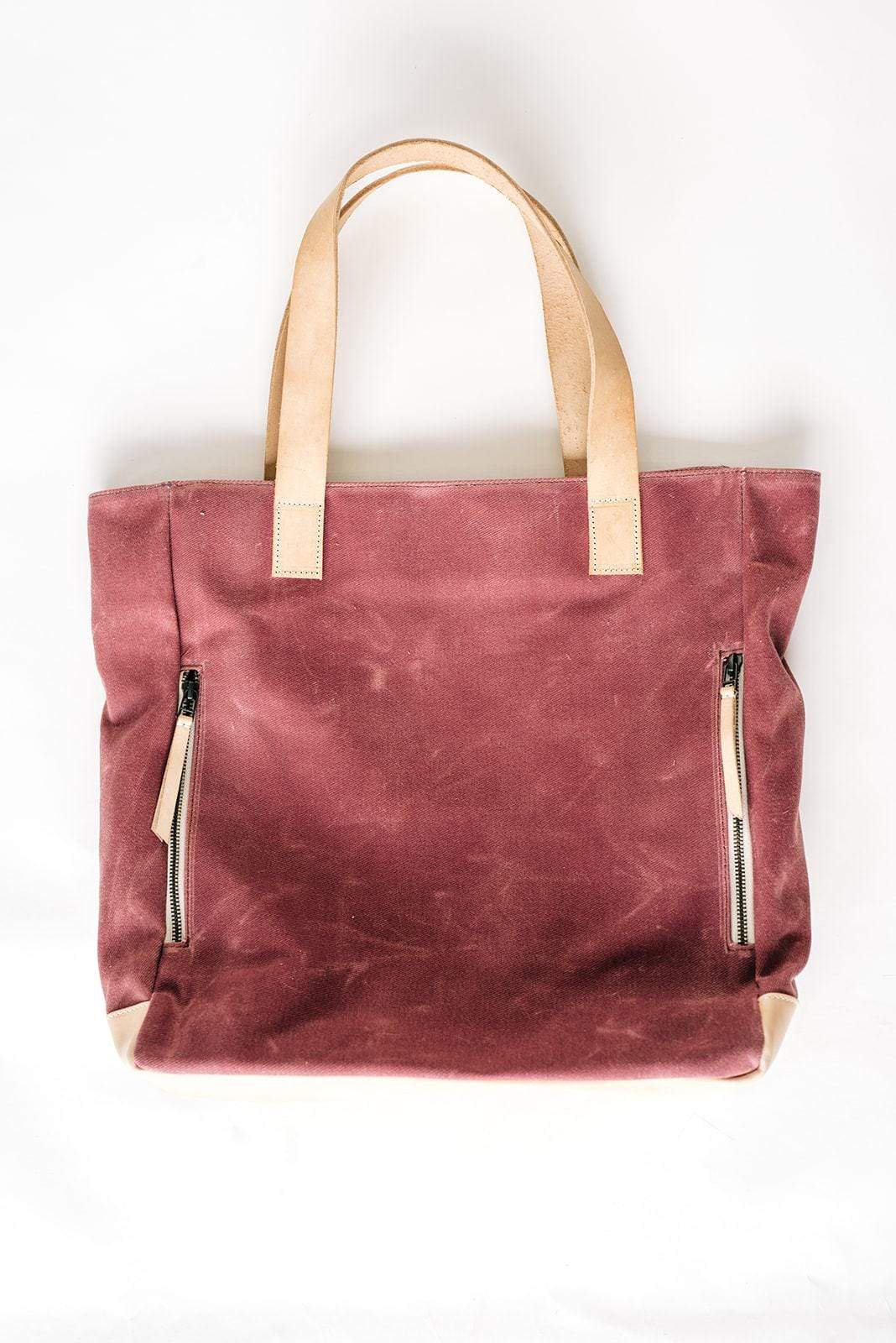 Mauve Wax Canvas Tote Bag - The Rebel Gal - notebooks &amp; honey