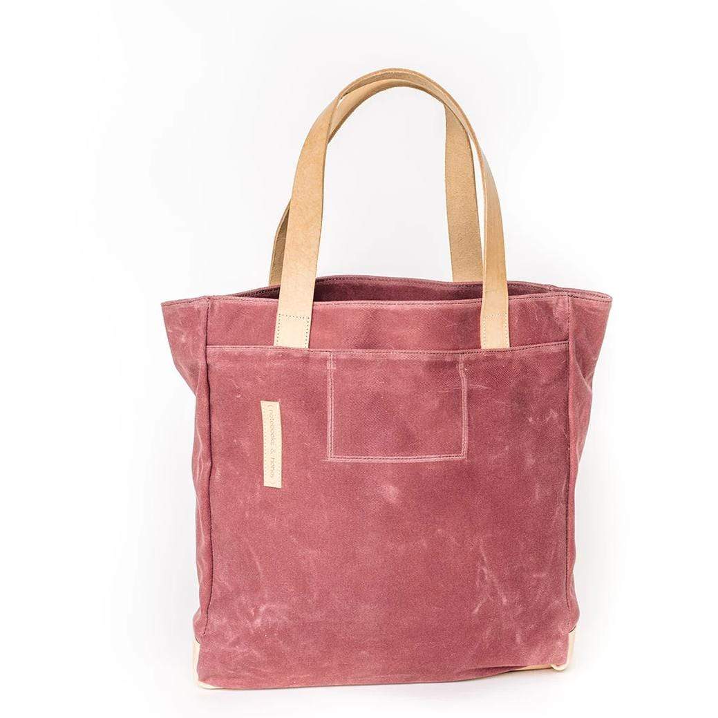 Mauve Wax Canvas Tote Bag - The Rebel Gal - notebooks & honey