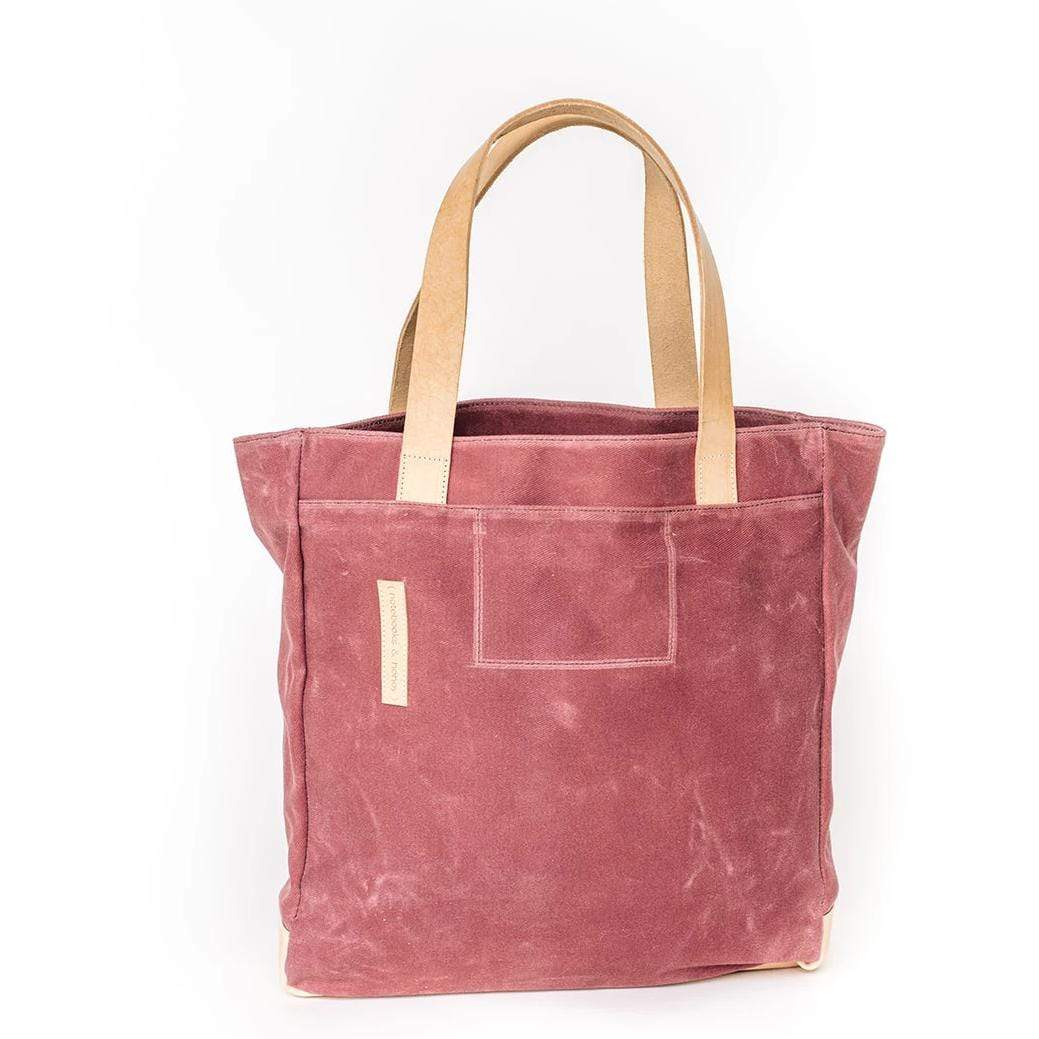 Mauve Wax Canvas Tote Bag - The Rebel Gal - notebooks &amp; honey