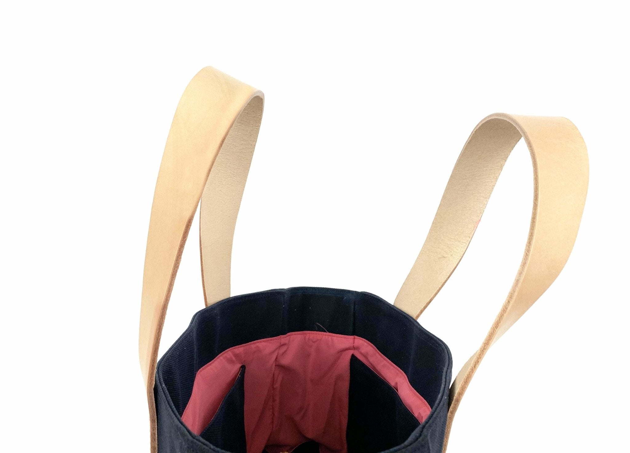 Navy Waxed Canvas Tote Bag - The Social Butterfly - notebooks & honey