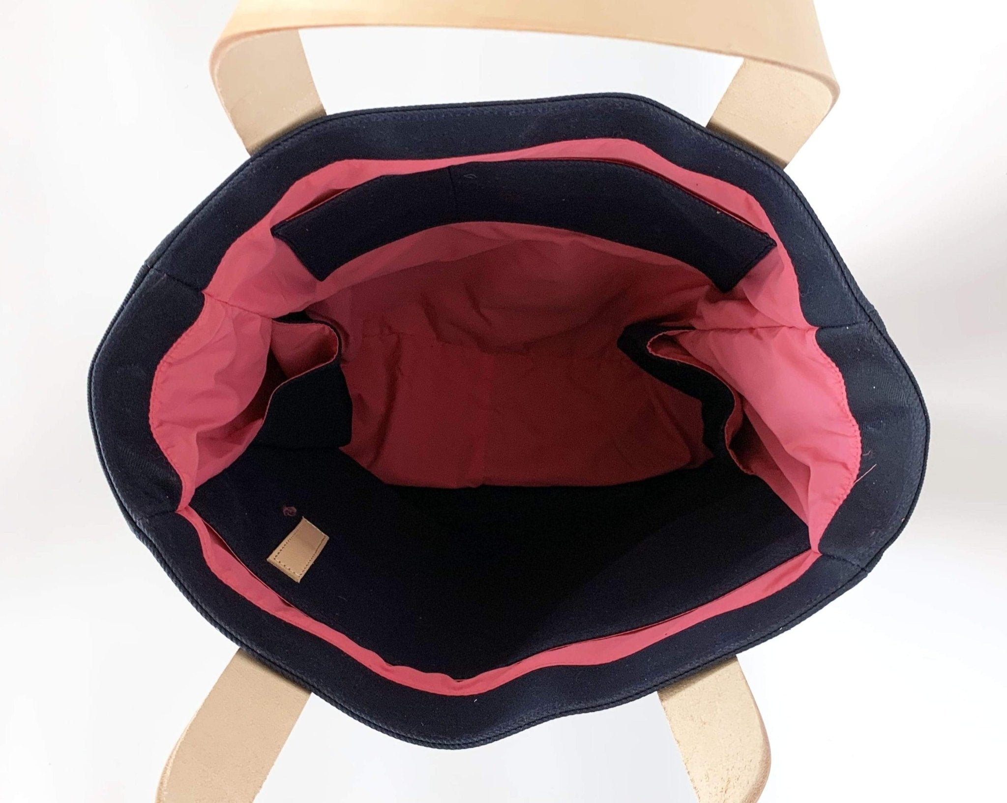 Navy Waxed Canvas Tote Bag - The Social Butterfly - notebooks & honey