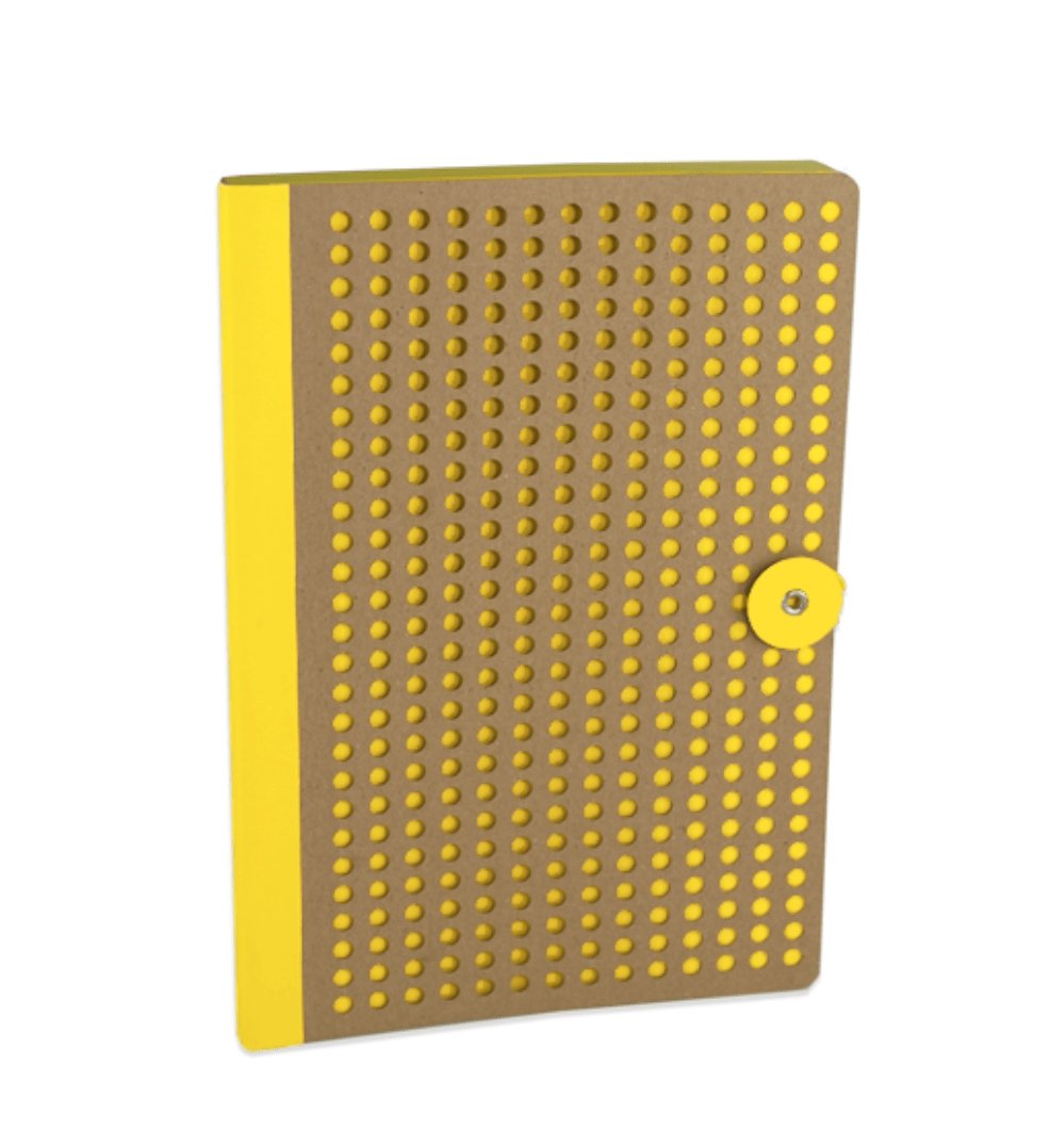 Neon Yellow/Kraft Notebook - notebooks & honey