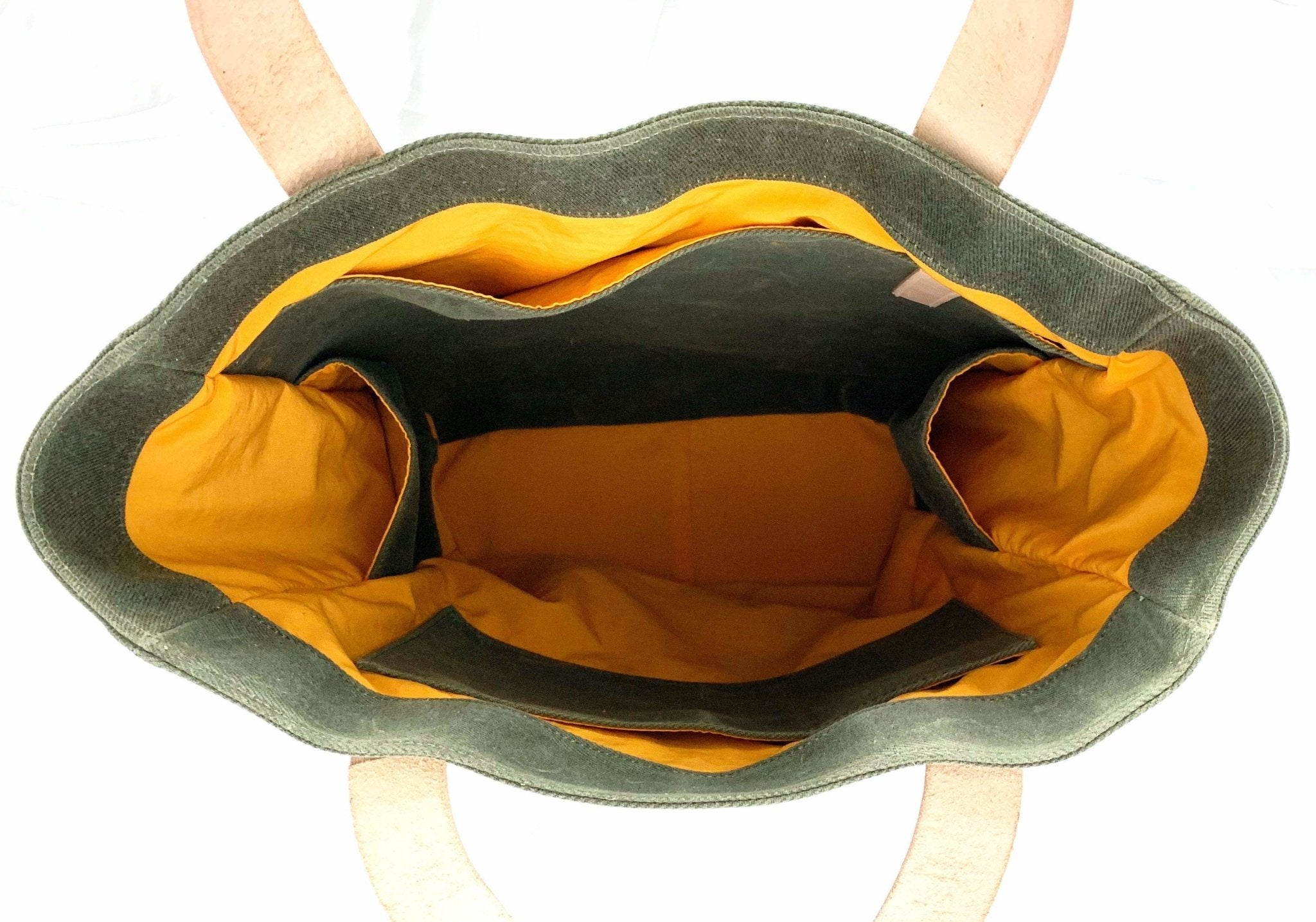 Olive Wax Canvas Tote Bag - The Wild One - notebooks & honey