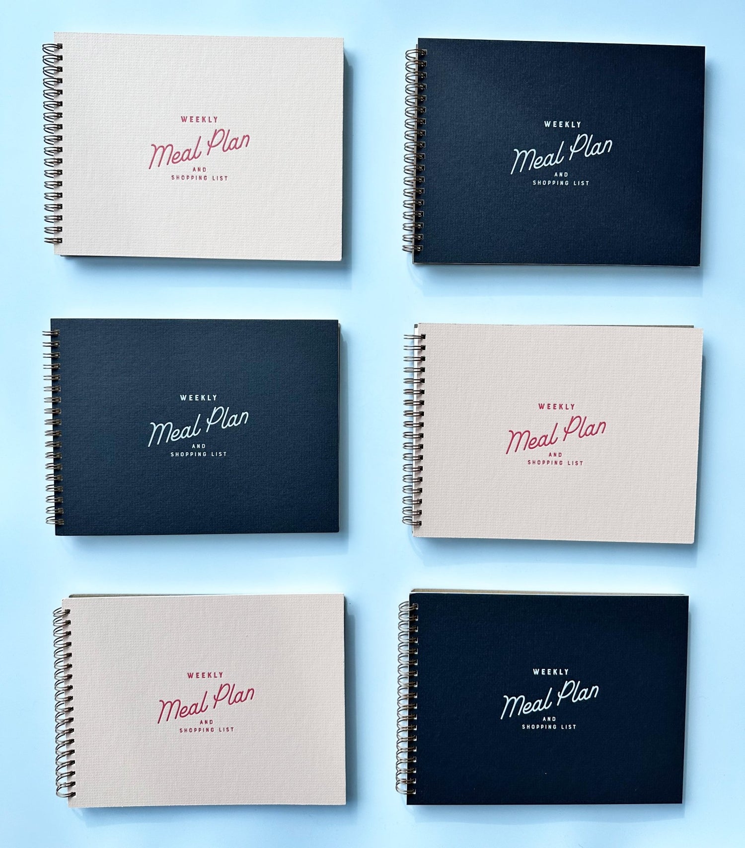 Retro Weekly Meal Planner // CHARCOAL - notebooks & honey