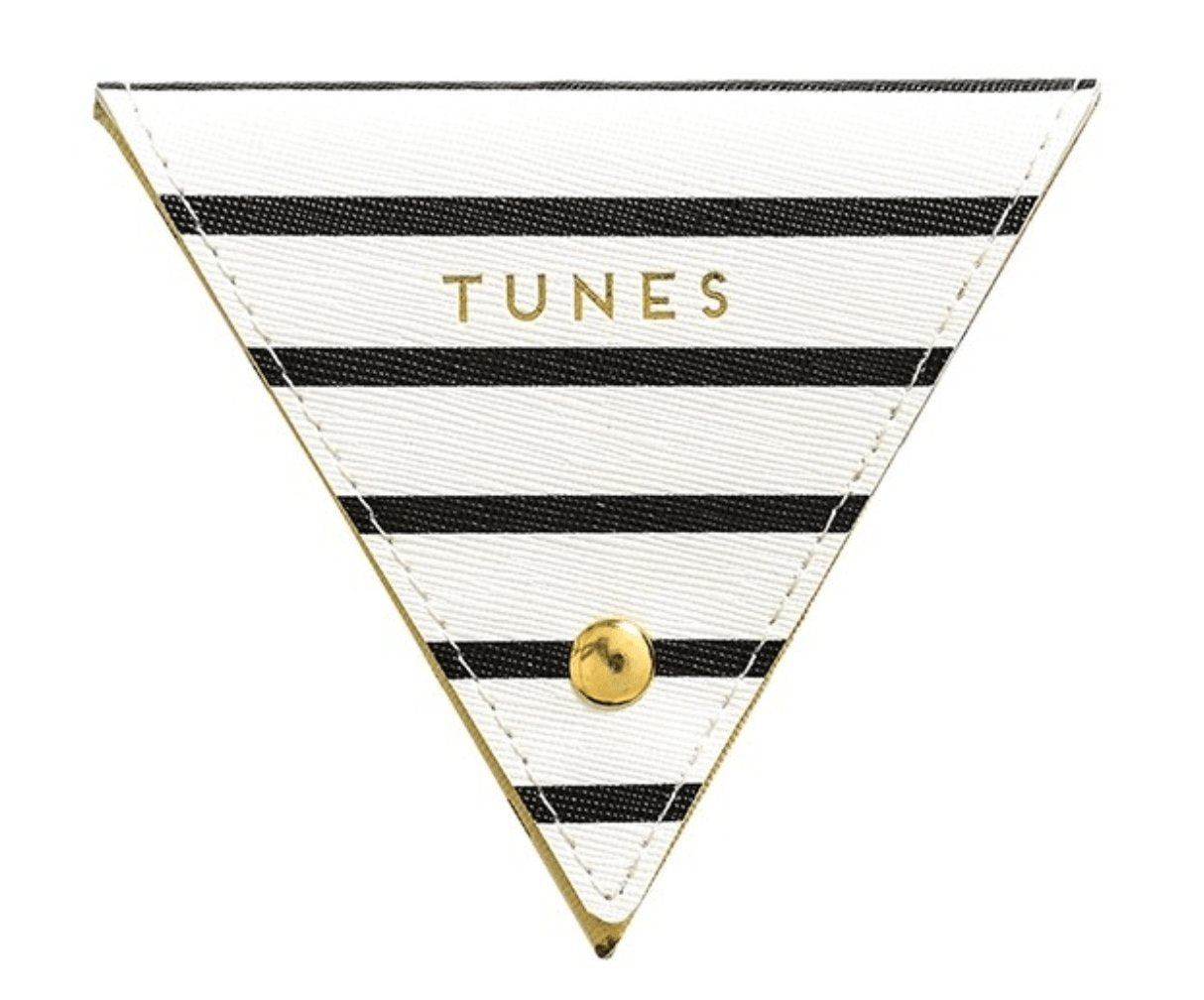 SALE PRICE - Striped Cable Tidy - notebooks & honey
