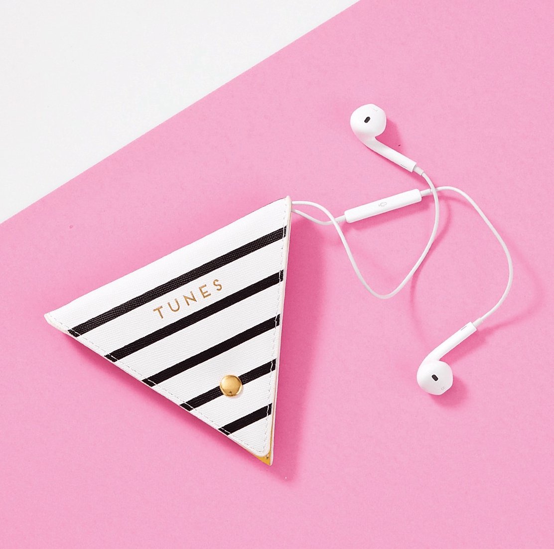 SALE PRICE - Striped Cable Tidy - notebooks & honey