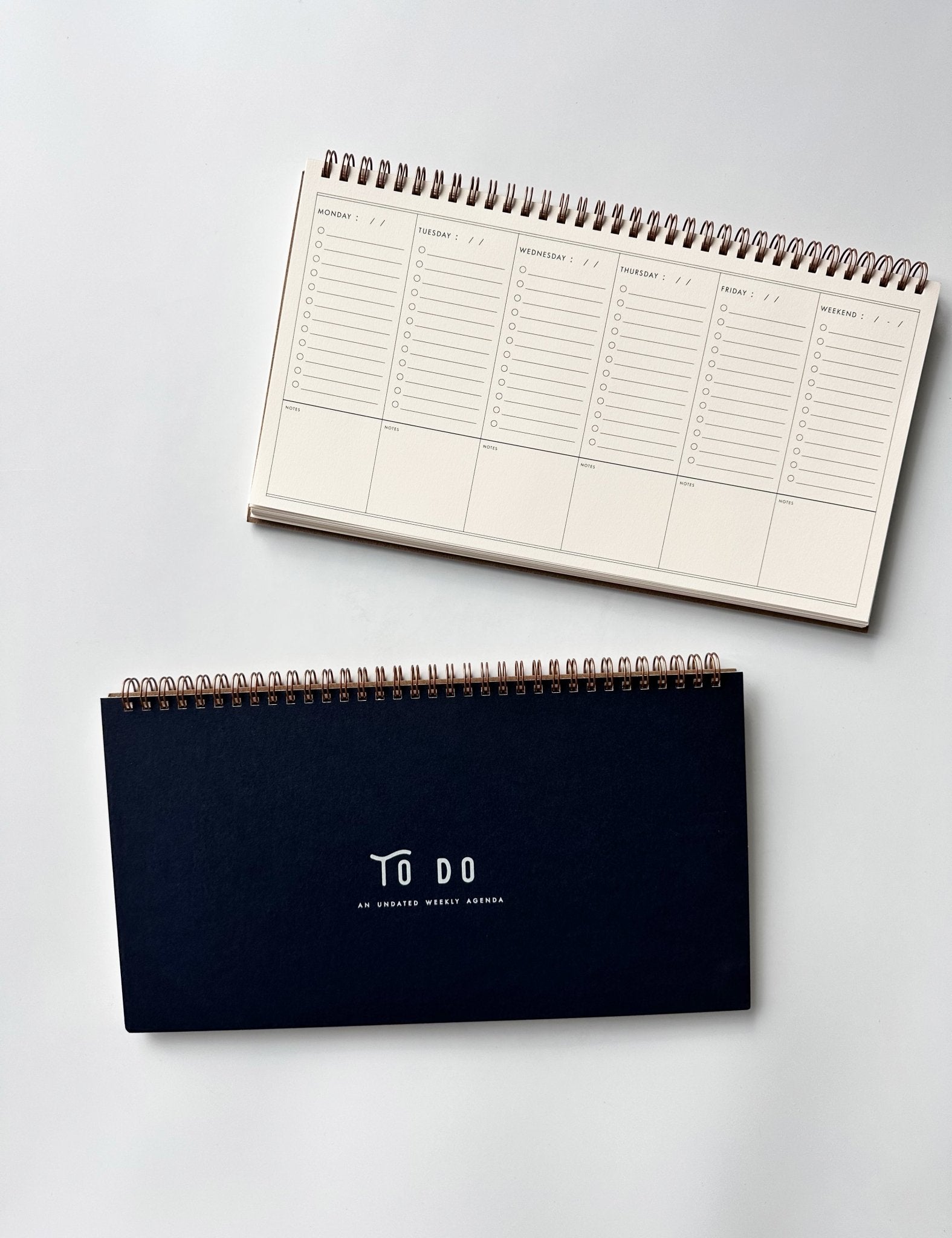 To Do Undated Weekly Planner // DEEP BLUE - notebooks & honey