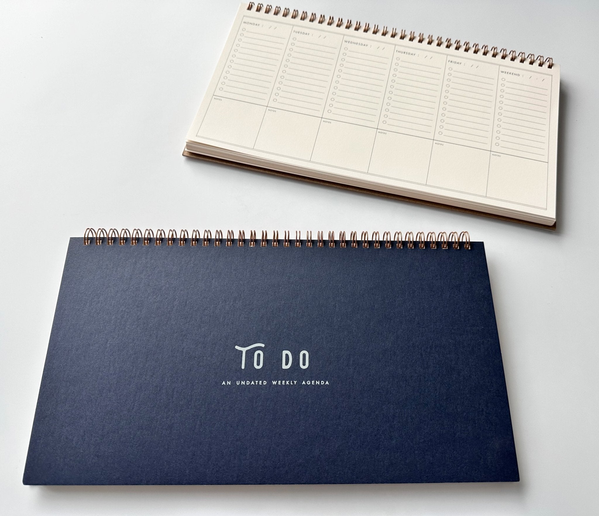 To Do Undated Weekly Planner // DEEP BLUE - notebooks &amp; honey