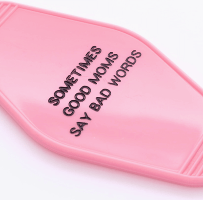 NEW ITEM: Hot Stamped Motel Keychain // Sometimes Good Moms - notebooks &amp; honey