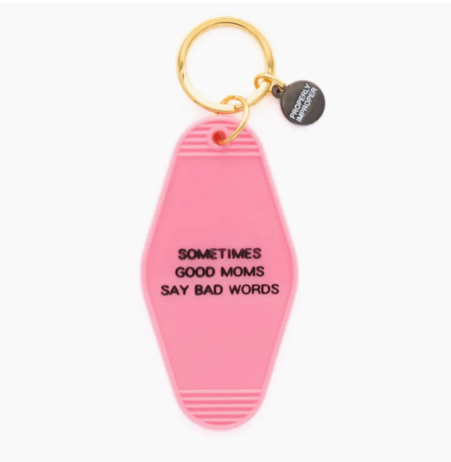 NEW ITEM: Hot Stamped Motel Keychain // Sometimes Good Moms - notebooks &amp; honey