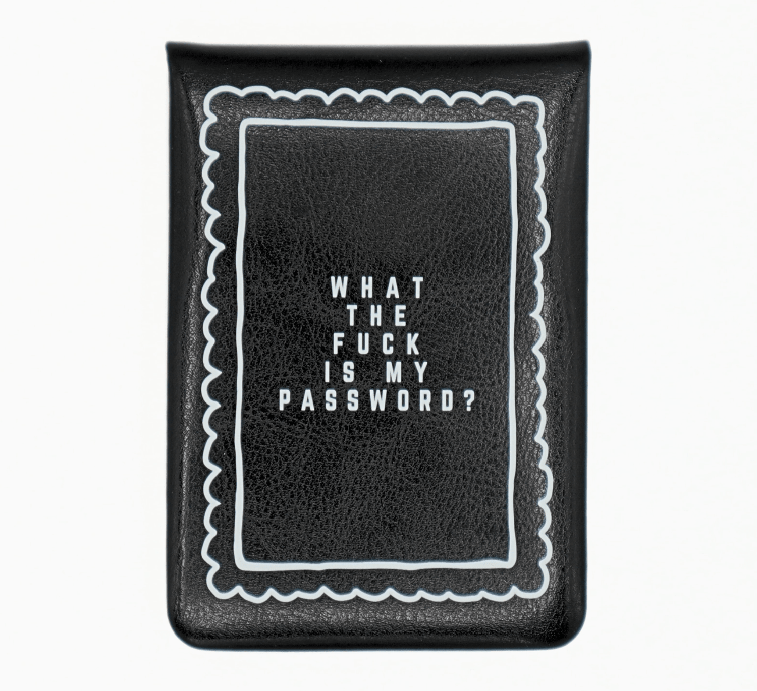 NEW ITEM: Leatherette Flip Pocket Journal // What the Fuck is my Password - notebooks &amp; honey