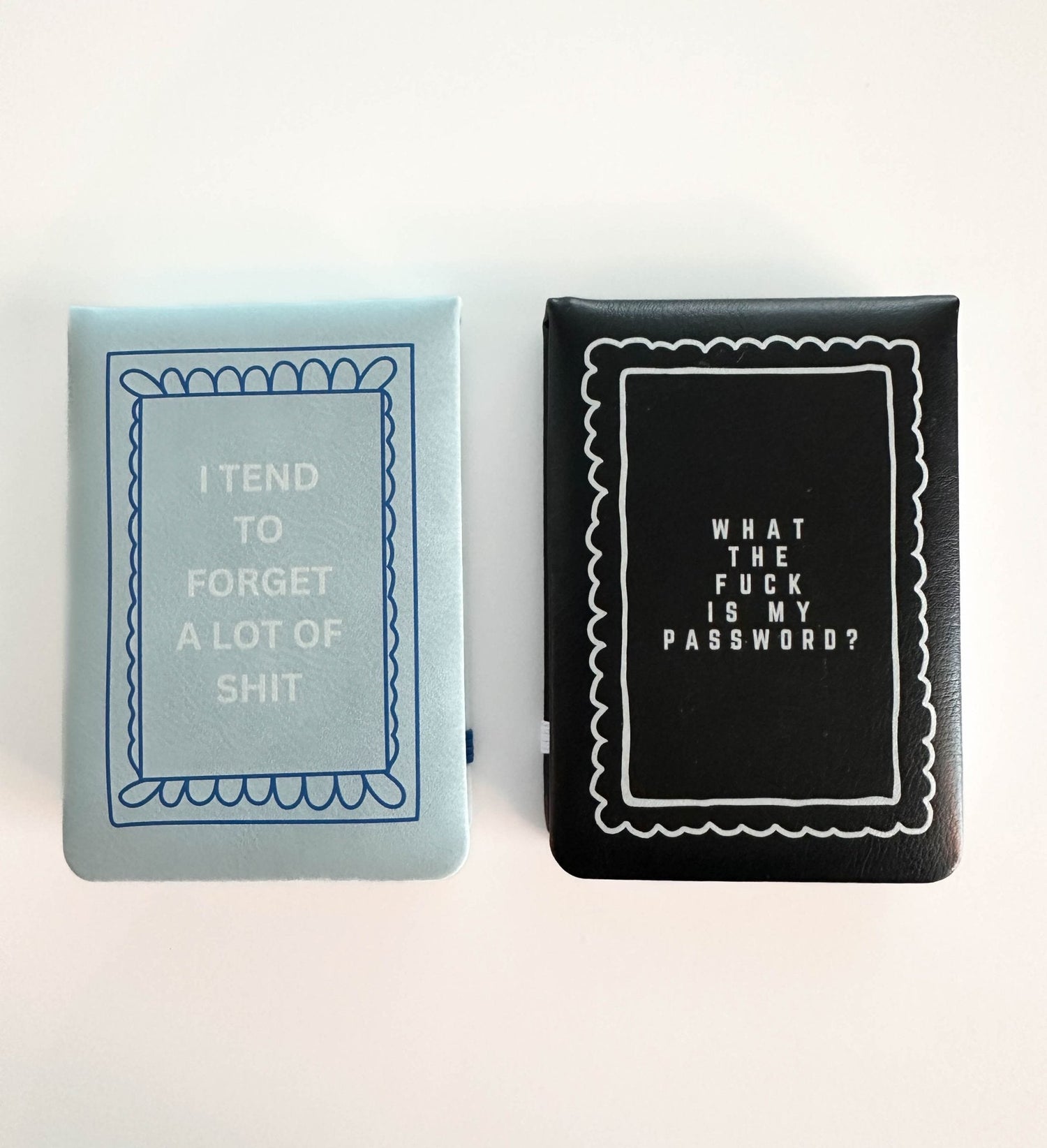 NEW ITEM: Leatherette Flip Pocket Journal // What the Fuck is my Password - notebooks &amp; honey