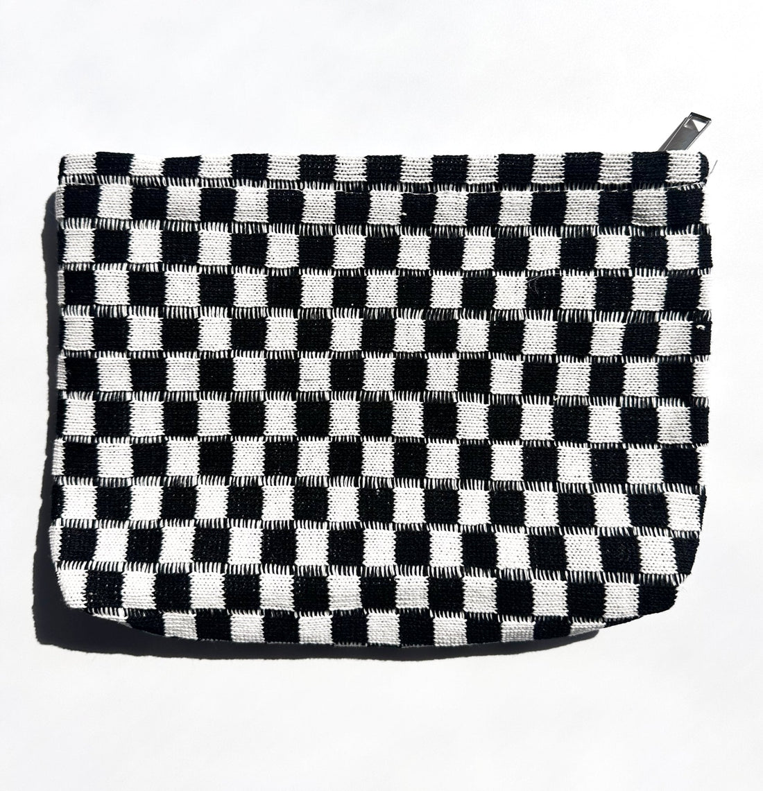 NEW ITEM: Travel Checker Makeup Pouch Bag // BLACK - notebooks & honey