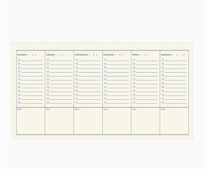 NEW ITEM! Weekly To Do Checklist // Weekly Planner - notebooks &amp; honey