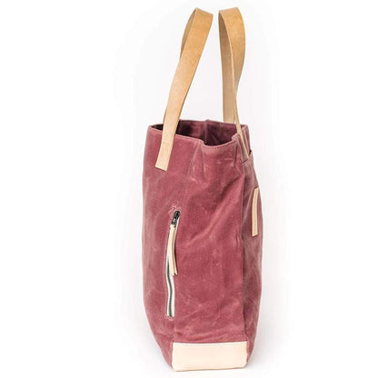 Mauve Wax Canvas Tote Bag - The Rebel Gal - notebooks &amp; honey