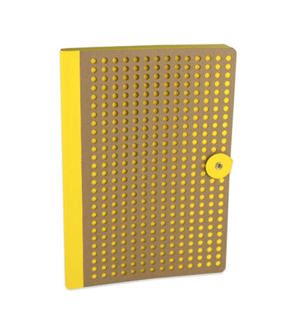 Neon Yellow/Kraft Notebook - notebooks &amp; honey