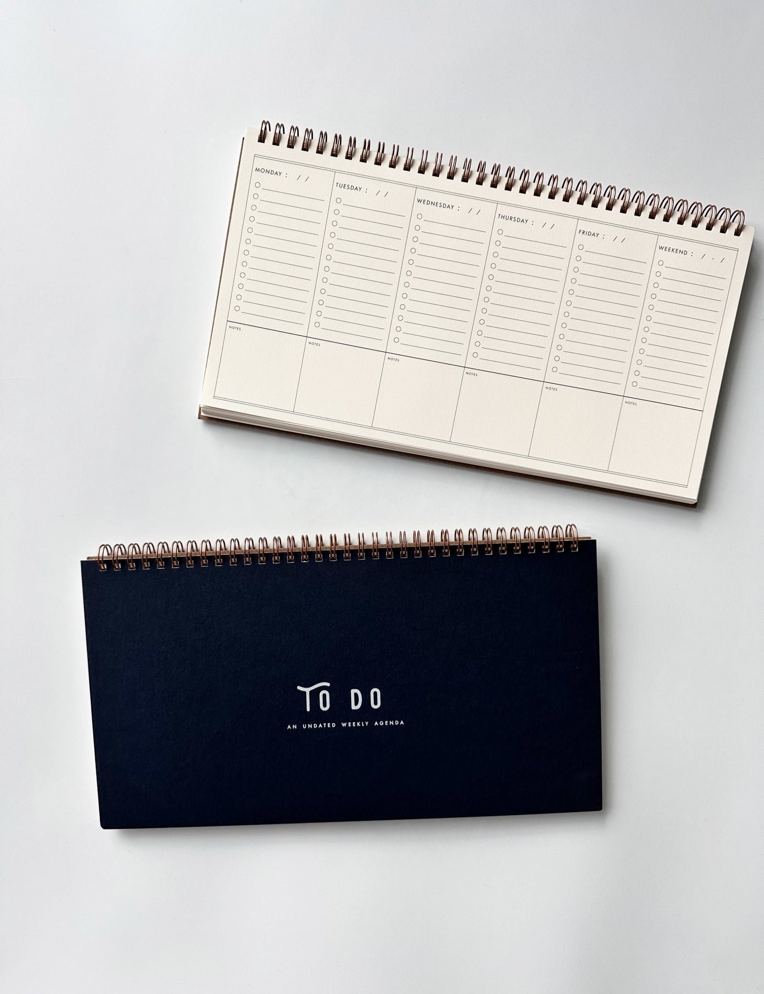 To Do Undated Weekly Planner // DEEP BLUE - notebooks &amp; honey